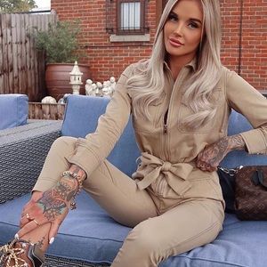 Get On Board Jumpsuit from Fashion Nova